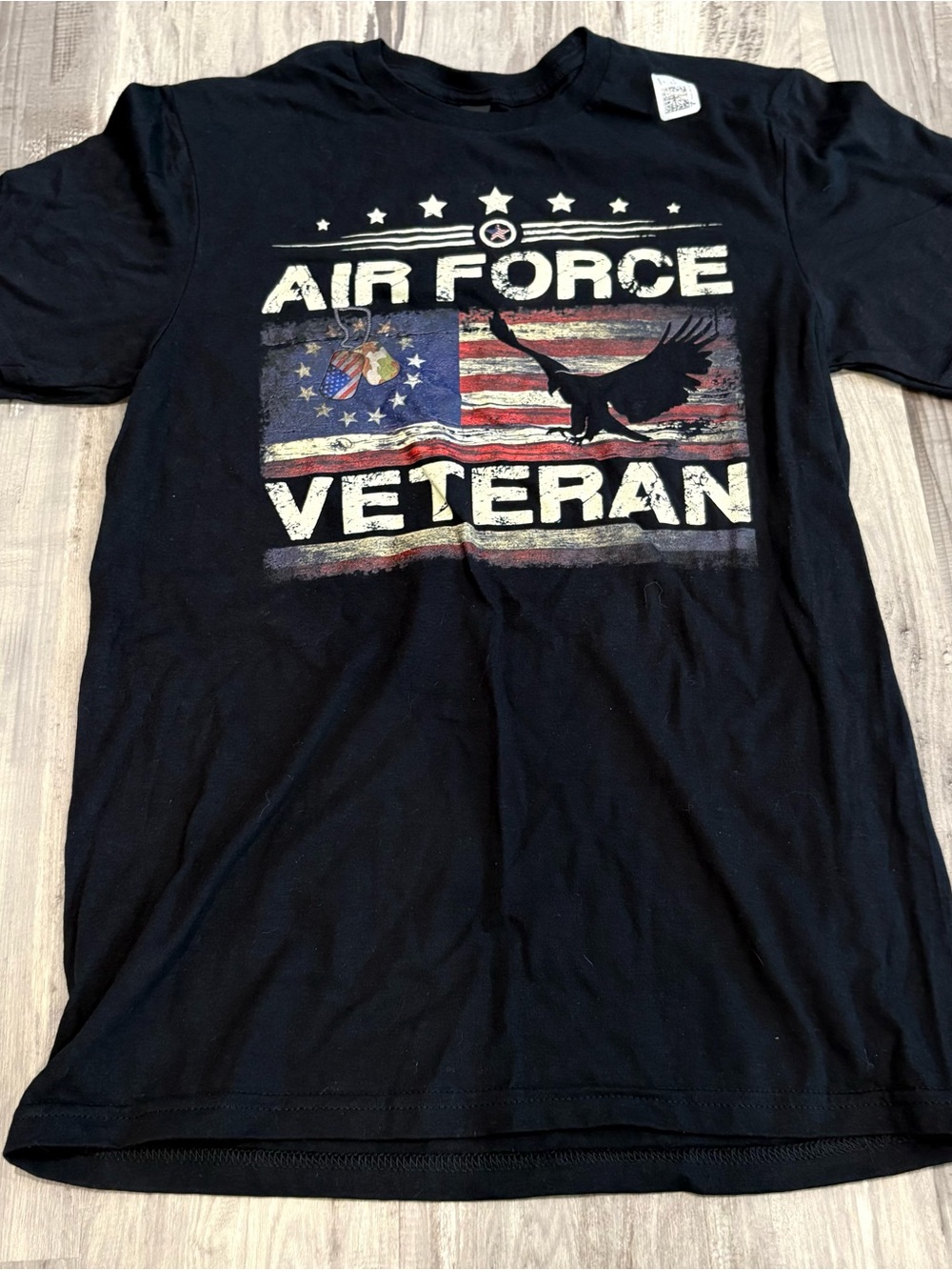 Air Force Veteran T-Shirt: American Flag Eagle Graphic Tee SZ Small NWT